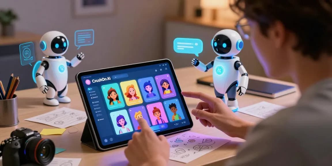 Engaging conversation with AI characters on the CrushOn AI platform